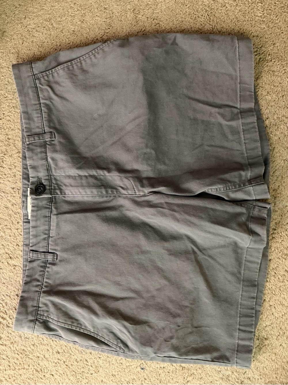 Men's Flat Front Gray Shorts